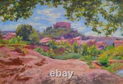 MEYRARGUES, le Village et le Château. Aix-en-Provence. Léon GIFFARD (1875-1946)