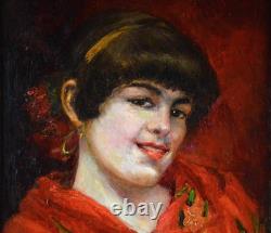 Madrazo. École Espagnole vers 1900. Portrait de femme