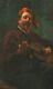Marcel Arnaud Tableau Portrait Homme Cézanne Guitare Impressionnisme Musique