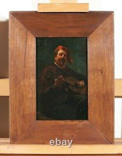 Marcel ARNAUD tableau portrait homme Cézanne guitare impressionnisme musique