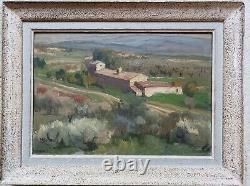 Marcel BACH Bordeaux 1879-1950 Un hameau en Provence