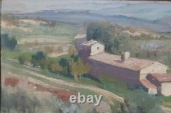 Marcel BACH Bordeaux 1879-1950 Un hameau en Provence