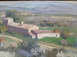 Marcel BACH Bordeaux 1879-1950 Un hameau en Provence