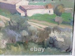 Marcel BACH Bordeaux 1879-1950 Un hameau en Provence