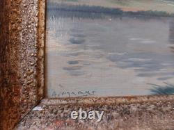 Marks Metz Mont Saint Quentin Albert Marks Huile sur Bois