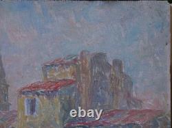 Martigues. Henri AURRENS (1873-1934). Barques amarrées. Provence, Marseille