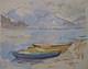 Maud Gerard (1915-2013) Huile Sur Bois 19x24cm 1948 École Belge Impressionnisme