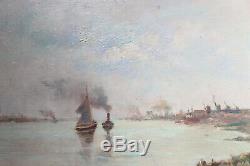 Maurice Dubois Peinture Bordeaux Lormont, Entree Du Port De Bordeaux