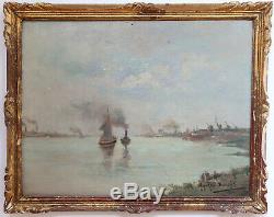 Maurice Dubois Peinture Bordeaux Lormont, Entree Du Port De Bordeaux