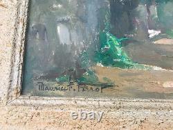 Maurice F. PERROT (1892-1935) Huile Oil original sur panneau de bois signée