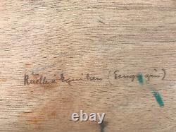 Maurice F. PERROT (1892-1935) Huile Oil original sur panneau de bois signée