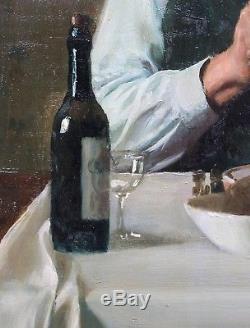 Max BARASCUTS, Portrait, homme, nature morte, tableau, peinture, hammershoi