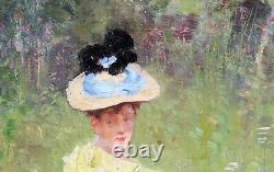 Maxime FAIVRE, tableau, femme, impressionnisme, portrait, Belle époque