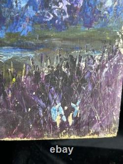 Néo-Impressionniste XXè Monogrammé AY HSP Paysage de sous bois 1970