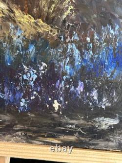 Néo-Impressionniste XXè Monogrammé AY HSP Paysage de sous bois 1970