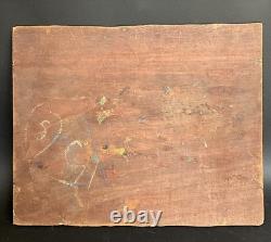 Oil on Wood Panel French Provençal Landscape c. 1930-50 Original Painting