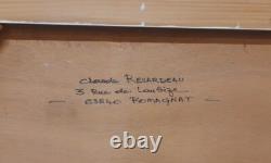 Opme 63 Puy-de-Dôme Auvergne Huile sur bois par C. Reverdeau 47,5 × 65,5 cm