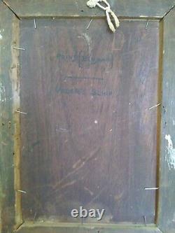 Original Tableau ancien de Benjamin Prins (1860-1934) signé et peint sur bois