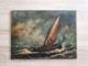 Peinture Hst Maroufle Sur Panneau De Bois Marine Course Voilier Regate 19ème