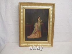 Paire Tableaux XIXèm Elegantes Napoléon III DLG Eugène Accard, Auguste Toulmouche