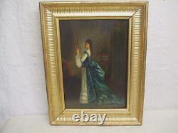 Paire Tableaux XIXèm Elegantes Napoléon III DLG Eugène Accard, Auguste Toulmouche
