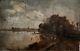 Paul Emmanuel Peraire 1829-1983 Paysage Rivière Barbizon Impressionisme 1882