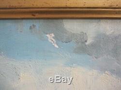 Paul Morchain 1876/1939 Paysage de fond d'estuaire Bretagne Hsb 46 x 38 cm
