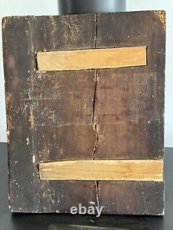 Peinture Ancienne/huile Sur Bois/debut 17eme Siècle/scene Bataille/42x32cm