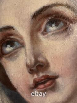 Peinture Ancienne/huile Sur Bois/fin 18ème/old painting/38,5x30cm
