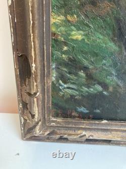 Peinture Huile Carton Bois 1927 Expressionniste Expressionnisme À Identifier