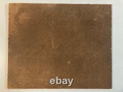 Peinture Huile Sur Bois 1940 Giuseppe Sebasti nature morte au bouquet de fleurs