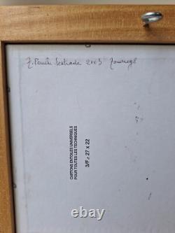 Peinture Huile Sur Bois Orientaliste Touaregs Sur Chameau Tableau Encadré Signé