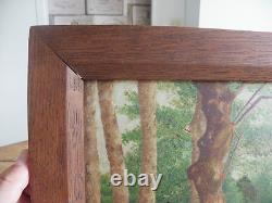 Peinture Huile Sur Bois Signée Menard 1922