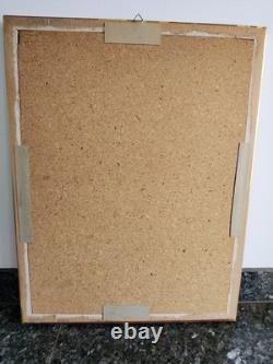 Peinture Huile Sur Bois Vieil Homme Joueur De Mandoline
