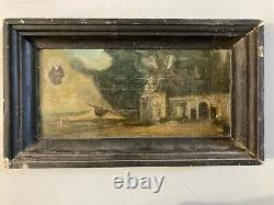 Peinture Huile Sur bois Ex Voto 1970 Villa Médicis Rome Jean François Duffau Art