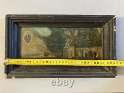 Peinture Huile Sur bois Ex Voto 1970 Villa Médicis Rome Jean François Duffau Art