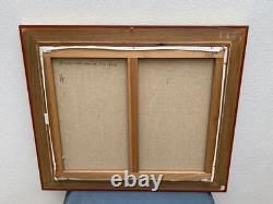 Peinture Huile Toile Signée Armand Bouvier Style Fauvisme Promeneurs Ss Le Bois