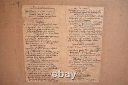 Peinture Huile sur bois 1967 Nature Hautaine Auguste Berteaux