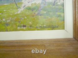 Peinture Impressionniste paysage Normand Seine HSP signé LAUNAY (1890 / 1956)