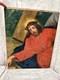 Peinture Sur Bois Christ Vintage
