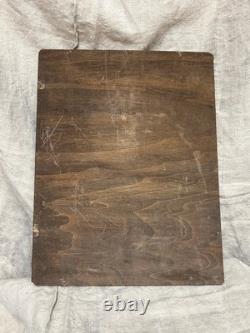 Peinture Sur Bois Christ Vintage