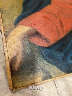 Peinture Sur Bois Christ Vintage