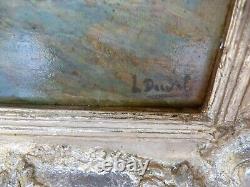 Peinture a l' huile sur planche de bois Napoléon et son état major