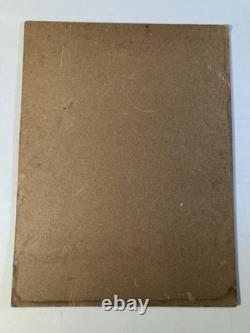 Peinture huile panneau Bois Expressionnisme Fauve Expressionniste 1950 Main Art