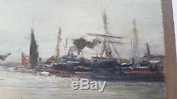 Peinture marine. Marine painting dans le style d'Eugène BOUDIN