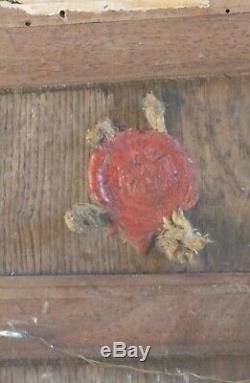 Peinture sur toile appliquée sur un support bois probablement XVII siècle