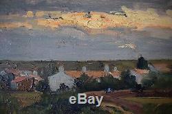 Pendant Marine Paysage Post Impressionniste XX