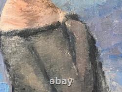 Petit Tableau ART DECO PORTRAIT JEUNE FEMME Vers 1930 () HSP