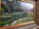 Petit Tableau Ancien Peinture Huile Hsp Ecole De Barbizon Xixeme Cadre Bois Dore