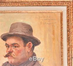 Portrait AUGUSTE ESCOFFIER par Emile CHAUMONT 1877 1927 Prince des Restaurateurs